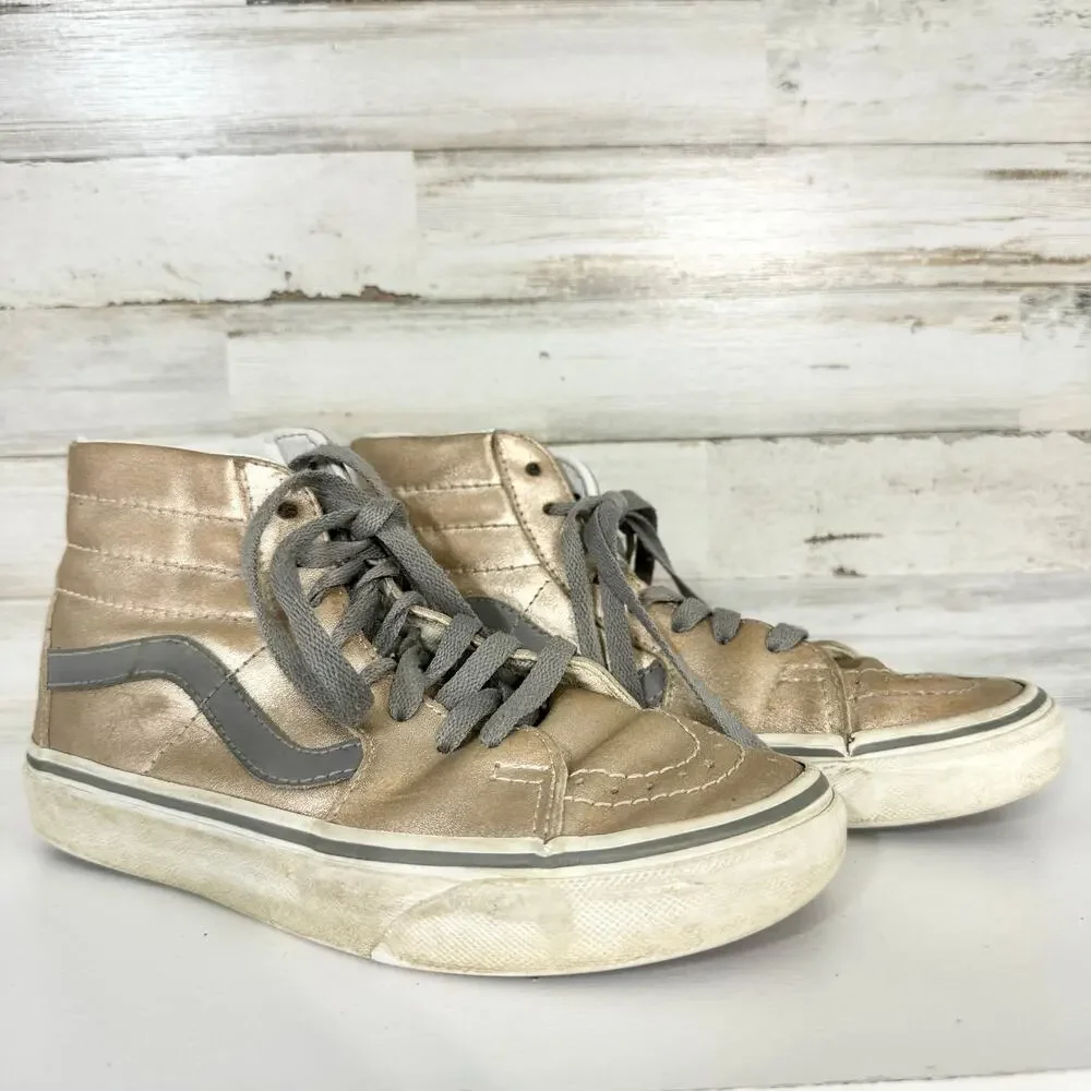 Vans Youth Boys‎ Off The Wall High Top Metallic Size Boys 3.5